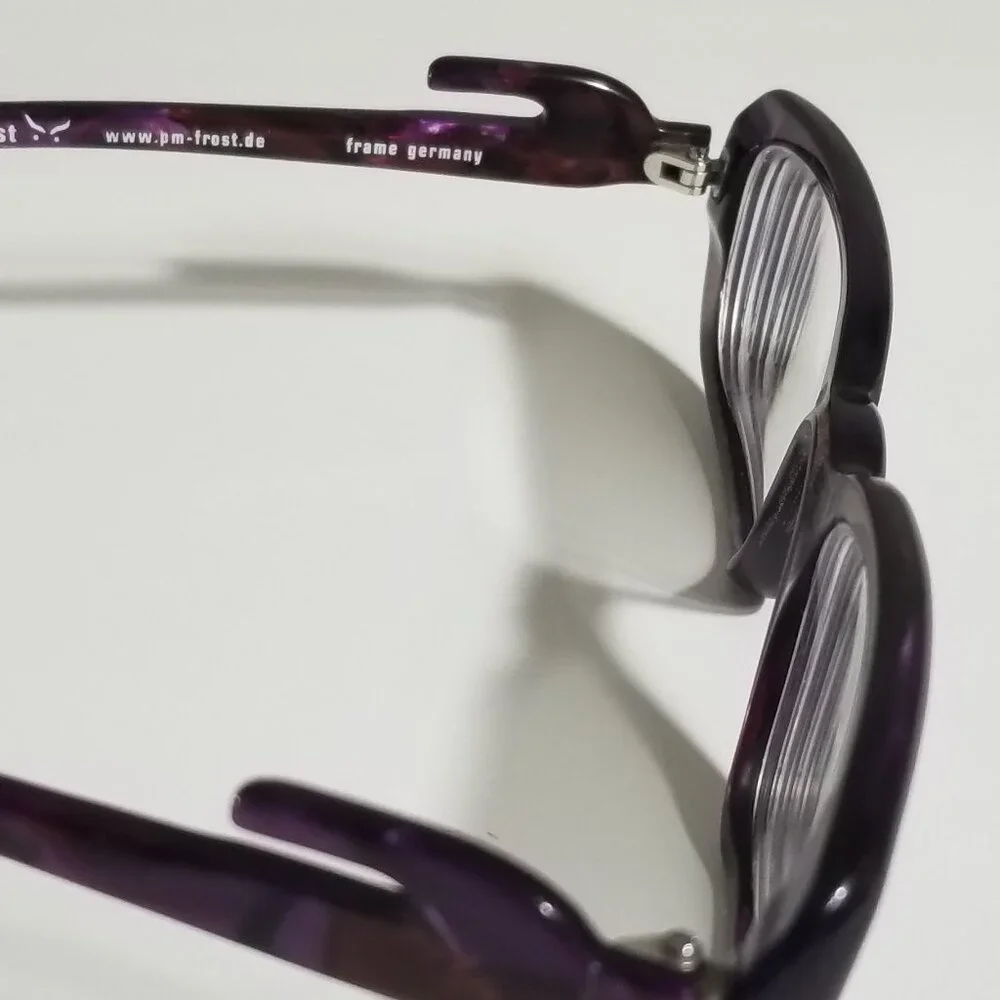FROST Germany Open End Purple Acetate Glasses Frames Avant Garde Art To Wear